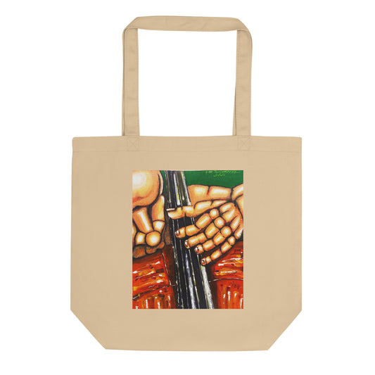 Eco Tote Bag with Cellist  (Print from Acrylic Original Painting) Ivan Fyodorovich