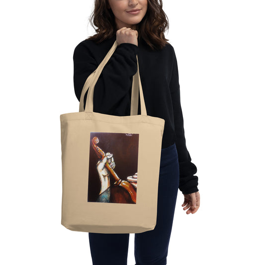 Eco Tote Bag with Pizzicato Violin (Print from Acrylic Original Painting) Ivan Fyodorovich