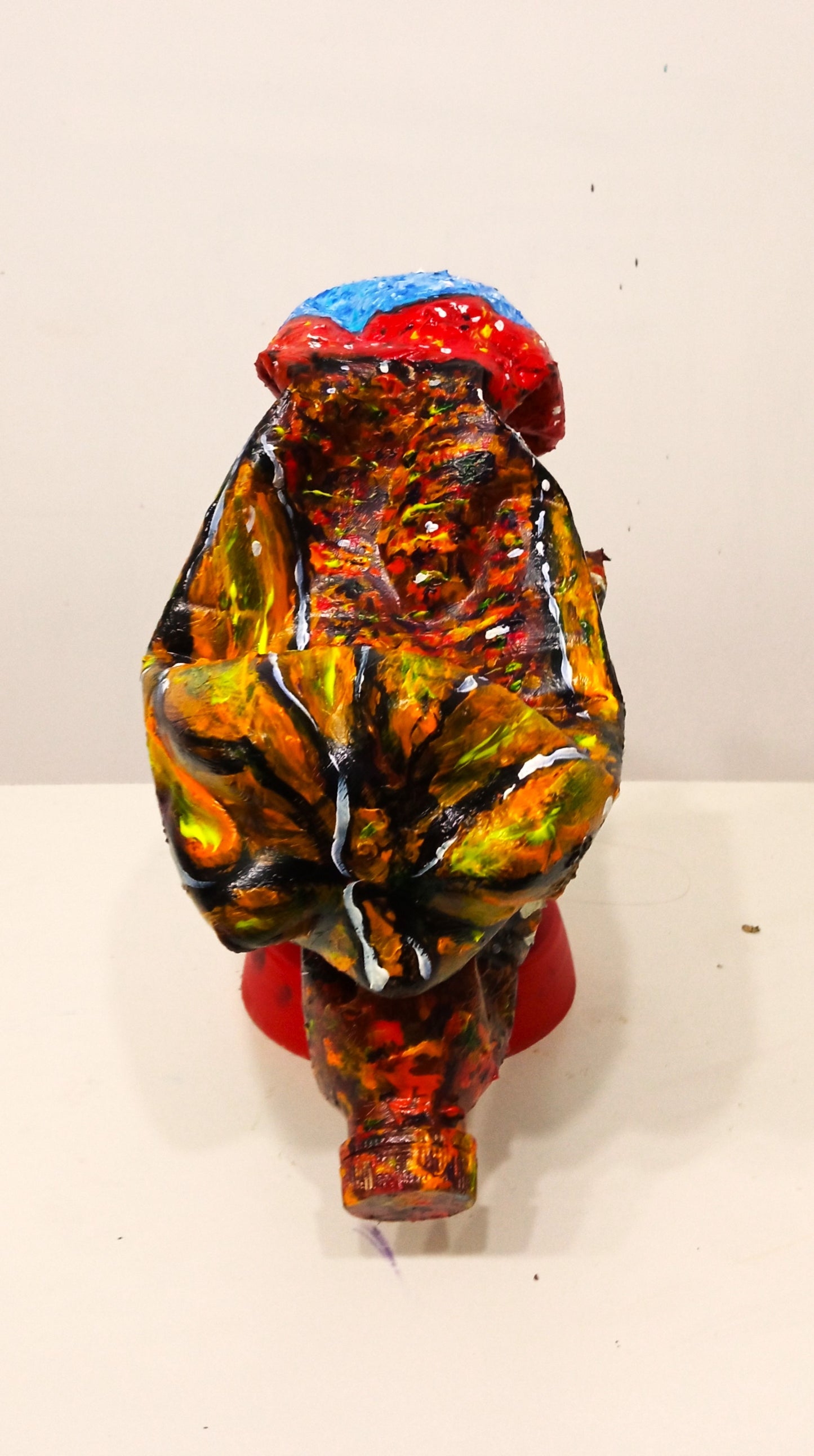 Turkey Figurine (Head Bowing) Created out of Recycled Plastic Bottles . [Recycled Art]