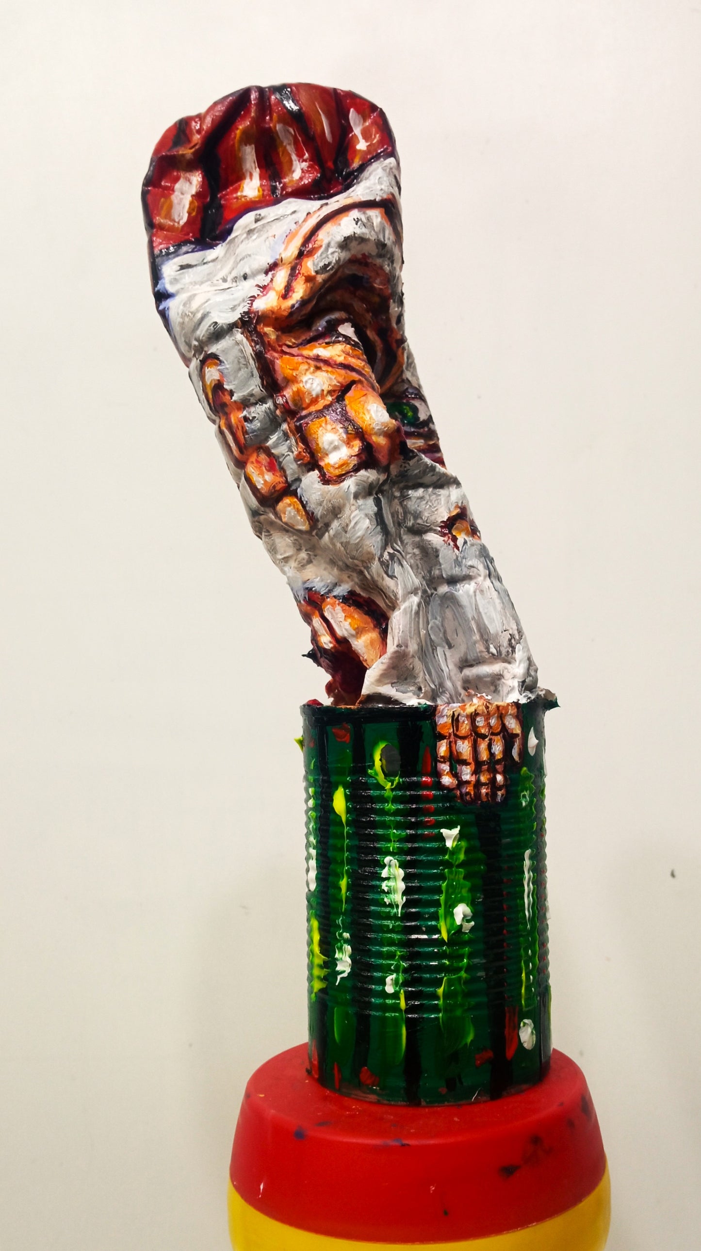 Copy of Tall Black Santa Claus Figurine Created out of Recycled  Plastic Bottles. [Recycled Art] Ivan Fyodorovich