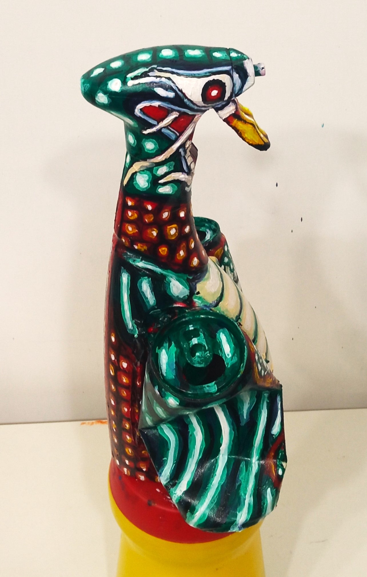 Copy of Chinese New Year Rabbit Figurine Made out of Recycled Plastic Bottle.[Recycled Art] Ivan Fyodorovich. Lateral right view