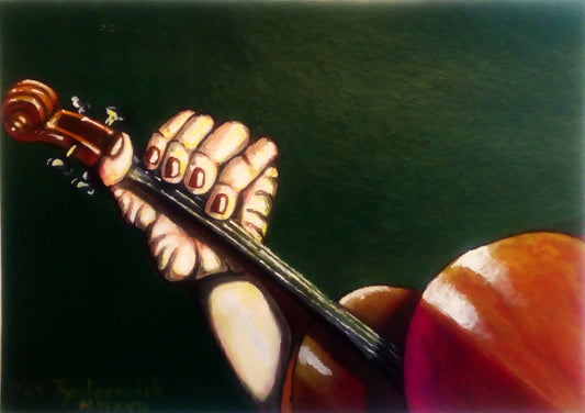 Portrait of a Violinist's Left Hand